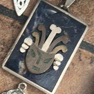 Very Old Taxco Azte or Mayan Pendant
